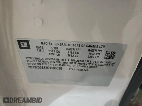 2012 Chevrolet Impala Police Police с VIN 2G1WD5E32C1196636, выставлен на аукционе Copart как лот 63616314 с пробегом 180 197 миль миль и Списание • Salvage title. История ставок и продаж доступна на DreamBid. Изображение 12.