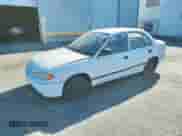 1997 Hyundai Accent GL z VIN KMHVF24NXVU373676, wystawiony jako Copart lot #77866484 z przebiegiem 151 949 mil mil oraz Czysty tytuł • Clean title. Historia ofert i sprzedaży dostępna na DreamBid. Obrazek 1.