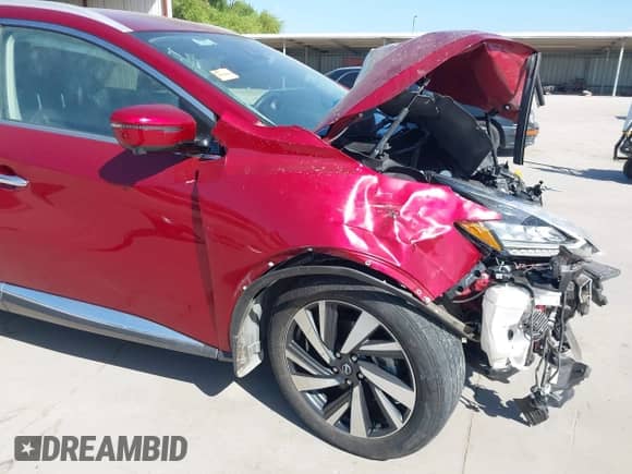 2023 Nissan Murano SL with VIN 5N1AZ2CJ6PC139757, listed as a IAAI auction lot 42789139 with 24,859 mi miles and . Bid and sale history available at DreamBid. Image 19.