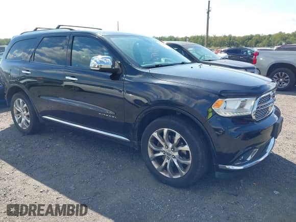 2016 Dodge Durango Citadel with VIN 1C4RDJEG0GC370090, listed as a IAAI auction lot 43245951 with 129,152 mi miles and . Bid and sale history available at DreamBid. Image 1.