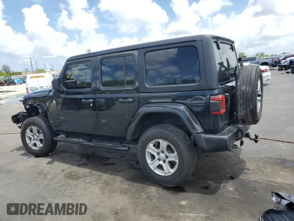 2021 Jeep Wrangler Unlimited Sport S z VIN 1C4HJXDG2MW816002, wystawiony jako Copart lot #65022715 z przebiegiem 60 542 mil mil oraz Szkoda całkowita • Salvage title. Historia ofert i sprzedaży dostępna na DreamBid. Obrazek 2.