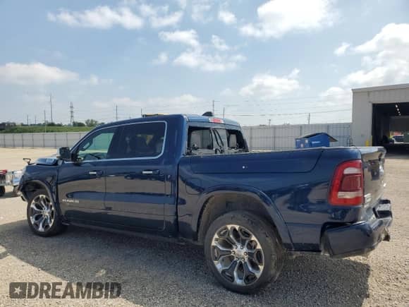 2019 Ram 1500 Longhorn with VIN 1C6SRFKT4KN898009, listed as a Copart auction lot 64581035 with 53,487 mi miles and Salvage title. Bid and sale history available at DreamBid. Image 2.