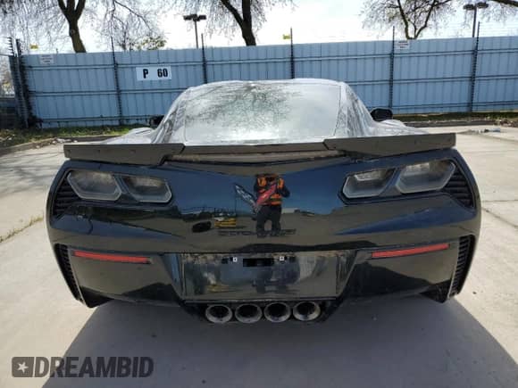 2019 Chevrolet Corvette Z06 3LZ with VIN 1G1YU2D69K5600127, listed as a Copart auction lot 46888204 with Not provided miles and Salvage title. Bid and sale history available at DreamBid. Image 6.