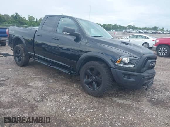 2019 Ram 1500 Warlock with VIN 1C6RR7GG8KS653117, listed as a IAAI auction lot 43084392 with 91,271 mi miles and . Bid and sale history available at DreamBid. Image 1.