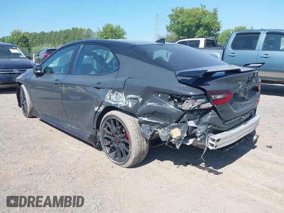 2024 Toyota Camry TRD with VIN 4T1KZ1AK8RU095252, listed as a IAAI auction lot 42785747 with 18,917 mi miles and . Bid and sale history available at DreamBid. Image 3.