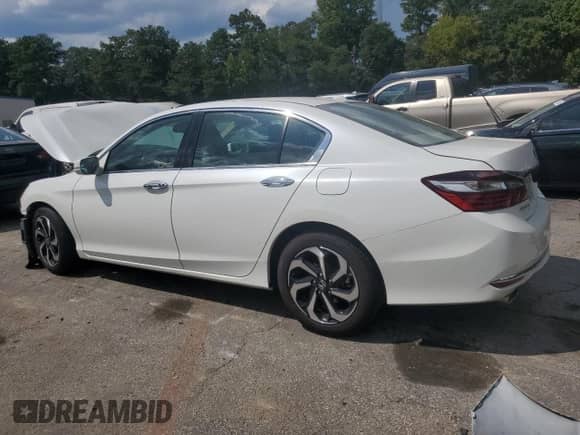 2017 Honda Accord EX-L z VIN 1HGCR3F01HA020504, wystawiony jako Copart lot #70629075 z przebiegiem Nie podano mil oraz Szkoda całkowita • Salvage title. Historia ofert i sprzedaży dostępna na DreamBid. Obrazek 2.