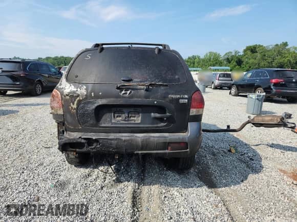 2005 Hyundai Santa Fe GLS with VIN KM8SC13EX5U964713, listed as a Copart auction lot 62911275 with Not provided miles and Non repairable. Bid and sale history available at DreamBid. Image 6.