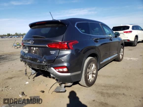 2020 Hyundai Santa Fe SE with VIN 5NMS2CAD3LH300481, listed as a Copart auction lot 66738032 with 18,956 mi miles and . Bid and sale history available at DreamBid. Image 4.