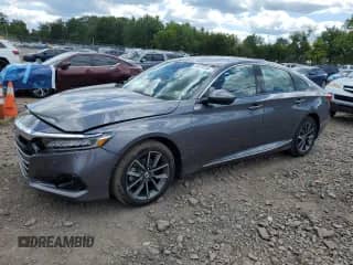2022 Honda Accord EX-L z VIN 1HGCV1F51NA055678, wystawiony jako Copart lot #70579595 z przebiegiem 35 141 mil mil oraz Szkoda całkowita • Salvage title. Historia ofert i sprzedaży dostępna na DreamBid. Obrazek 1.