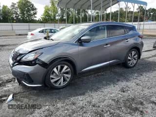 2021 Nissan Murano SL with VIN 5N1AZ2CS6MC118394, listed as a Copart auction lot 67710945 with 30,448 mi miles and Salvage title. Bid and sale history available at DreamBid. Image 1.
