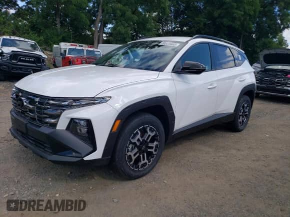 2025 Hyundai Tucson SEL with VIN 5NMJFCDE1SH497492, listed as a Copart auction lot 70523465 with 18 mi miles and Salvage title. Bid and sale history available at DreamBid. Image 1.