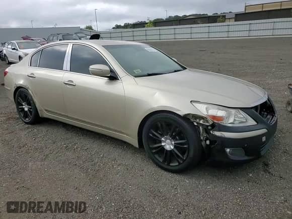 2009 Hyundai Genesis with VIN KMHGC46F49U069834, listed as a Copart auction lot 68668535 with 225,884 mi miles and Salvage title. Bid and sale history available at DreamBid. Image 13.