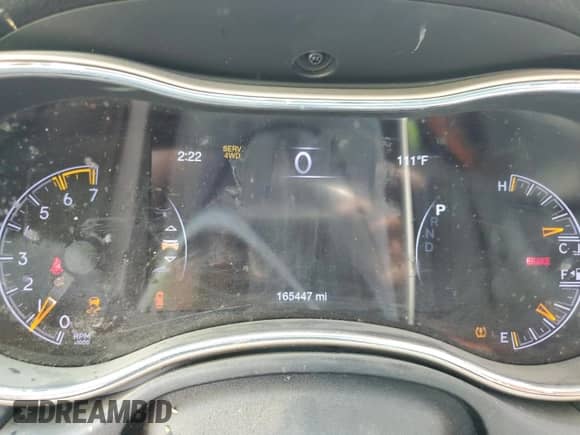 2016 Jeep Grand Cherokee Limited with VIN 1C4RJFBT5GC395199, listed as a Copart auction lot 57286475 with 165,447 mi miles and Salvage title. Bid and sale history available at DreamBid. Image 9.