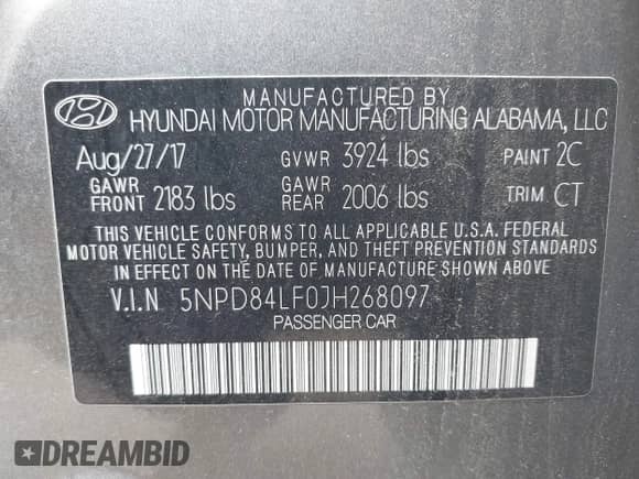 2018 Hyundai Elantra SEL z VIN 5NPD84LF0JH268097, wystawiony jako IAAI lot #42530586 z przebiegiem 131 808 mil mil oraz . Historia ofert i sprzedaży dostępna na DreamBid. Obrazek 9.