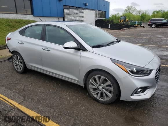 2021 Hyundai Accent Limited z VIN 3KPC34A63ME150082, wystawiony jako Copart lot #56880395 z przebiegiem 81 271 mil mil oraz Szkoda całkowita • Salvage title. Historia ofert i sprzedaży dostępna na DreamBid. Obrazek 4.