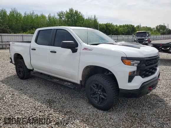 2024 Chevrolet Silverado 1500 Custom Trail Boss with VIN 3GCPDCEK4RG363666, listed as a Copart auction lot 53401795 with 4,336 mi miles and Salvage title. Bid and sale history available at DreamBid. Image 4.
