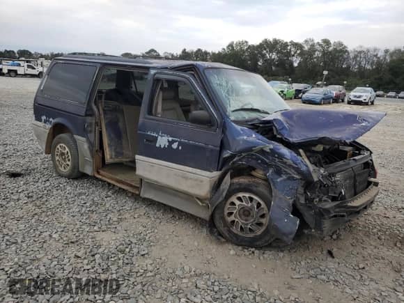 1995 Dodge Caravan with VIN 1B4GH54R3SX529270, listed as a Copart auction lot 76361004 with 154,742 mi miles and Salvage title. Bid and sale history available at DreamBid. Image 4.