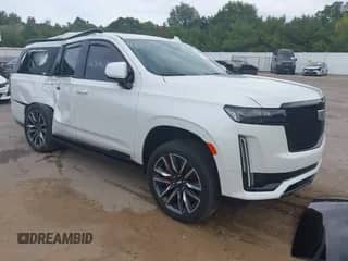 2023 Cadillac Escalade 4WD Sport Platinum with VIN 1GYS4GKL0PR421939, listed as a IAAI auction lot 43269905 with 40,874 mi miles and . Bid and sale history available at DreamBid. Image 1.