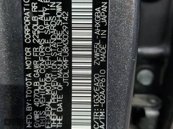 2021 Toyota Prius LE with VIN JTDL9MFU8M3029142, listed as a Copart auction lot 71872485 with Not provided miles and Salvage title. Bid and sale history available at DreamBid. Image 14.