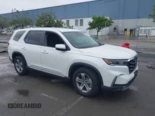 2025 Honda Pilot EX-L с VIN 5FNYG1H47SB100841, выставлен на аукционе IAAI как лот 42239454 с пробегом 2 488 миль миль и . История ставок и продаж доступна на DreamBid. Изображение 1.