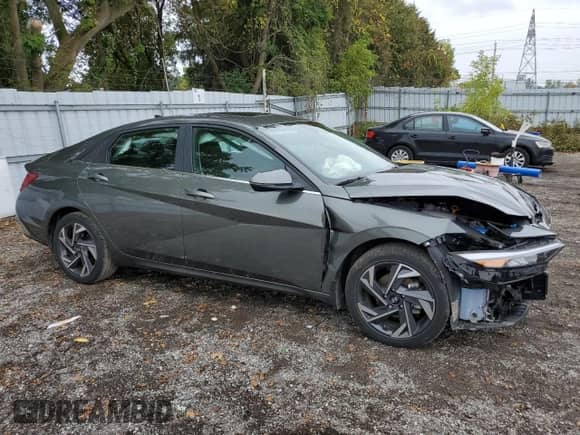 2024 Hyundai Elantra Limited z VIN KMHLN4DJ0RU114848, wystawiony jako Copart lot #83862965 z przebiegiem 41 097 mil mil oraz Szkoda całkowita • Salvage title. Historia ofert i sprzedaży dostępna na DreamBid. Obrazek 4.