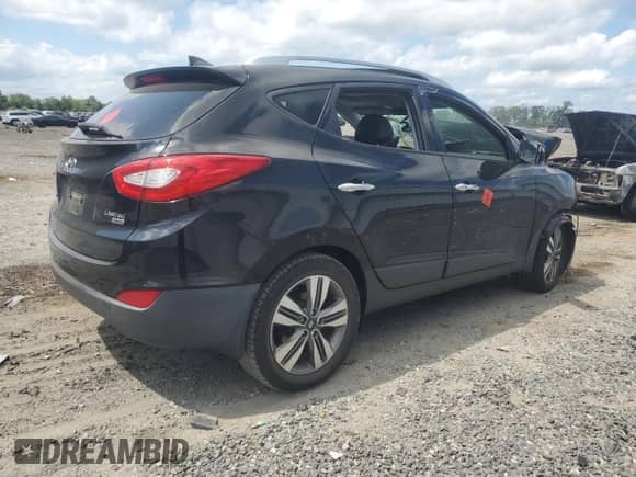 2015 Hyundai Tucson Limited z VIN KM8JUCAG0FU068463, wystawiony jako Copart lot #68508075 z przebiegiem Nie podano mil oraz Szkoda całkowita • Salvage title. Historia ofert i sprzedaży dostępna na DreamBid. Obrazek 3.