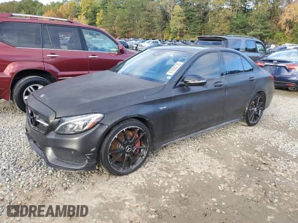2018 Mercedes-Benz C 43 AMG z VIN 55SWF6EB7JU268342, wystawiony jako Copart lot #87055735 z przebiegiem 119 778 mil mil oraz Czysty tytuł • Clean title. Historia ofert i sprzedaży dostępna na DreamBid. Obrazek 1.