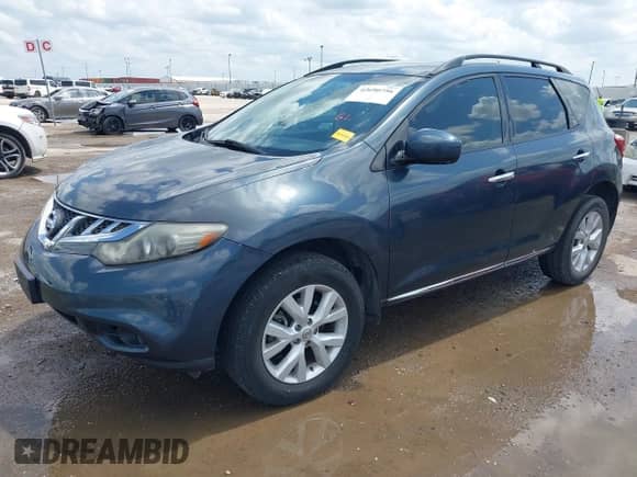 2014 Nissan Murano SV with VIN JN8AZ1MU8EW421843, listed as a IAAI auction lot 42690756 with 161,842 mi miles and . Bid and sale history available at DreamBid. Image 2.