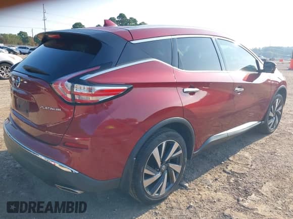 2018 Nissan Murano Platinum with VIN 5N1AZ2MG8JN101431, listed as a IAAI auction lot 43054403 with 140,643 mi miles and . Bid and sale history available at DreamBid. Image 4.