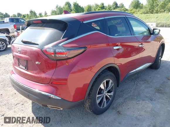 2020 Nissan Murano SV with VIN 5N1AZ2BJ9LN131622, listed as a IAAI auction lot 42808393 with 91,519 mi miles and . Bid and sale history available at DreamBid. Image 4.