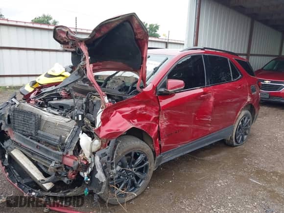 2022 Chevrolet Equinox RS with VIN 3GNAXMEV6NS122140, listed as a IAAI auction lot 42858713 with 77,534 mi miles and . Bid and sale history available at DreamBid. Image 17.