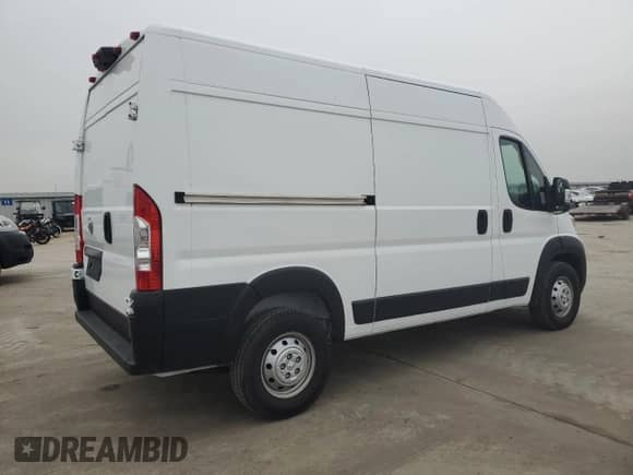 2023 Ram ProMaster Cargo с VIN 3C6LRVBG4PE587368, выставлен на аукционе Copart как лот 44138205 с пробегом 5 685 миль миль и Списание • Salvage title. История ставок и продаж доступна на DreamBid. Изображение 3.