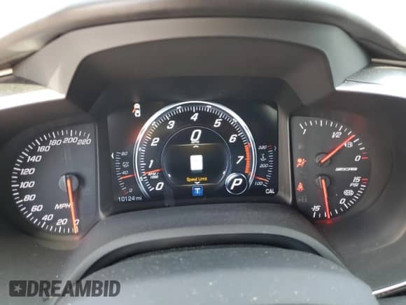 2019 Chevrolet Corvette Z06 3LZ with VIN 1G1YU2D64K5605123, listed as a Copart auction lot 74478664 with 10,124 mi miles and Salvage title. Bid and sale history available at DreamBid. Image 9.