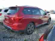 2019 Nissan Pathfinder Platinum with VIN 5N1DR2MN3KC627622, listed as a Copart auction lot 73823984 with 35,425 mi miles and Salvage title. Bid and sale history available at DreamBid. Image 3.