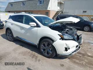 2024 Nissan Murano Platinum with VIN 5N1AZ2DS0RC104612, listed as a IAAI auction lot 42606464 with 15,826 mi miles and . Bid and sale history available at DreamBid. Image 1.