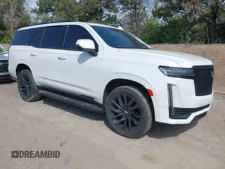 2023 Cadillac Escalade 4WD Sport with VIN 1GYS4EKL9PR394714, listed as a IAAI auction lot 42074356 with 48,404 mi miles and . Bid and sale history available at DreamBid. Image 1.