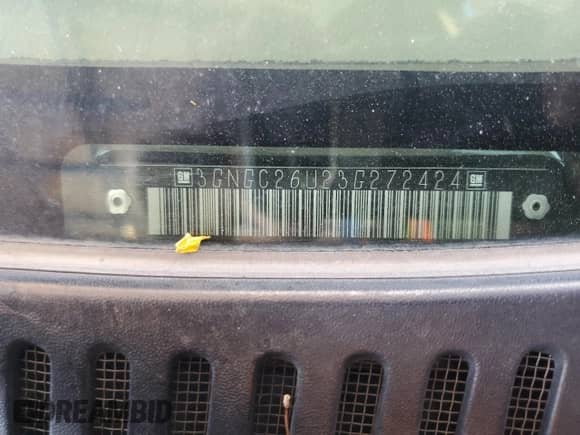 2003 Chevrolet Suburban LT с VIN 3GNGC26U23G272424, выставлен на аукционе Copart как лот 58447875 с пробегом 138 494 миль миль и Списание • Salvage title. История ставок и продаж доступна на DreamBid. Изображение 13.