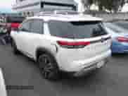 2023 Nissan Pathfinder Platinum with VIN 5N1DR3DG0PC255834, listed as a IAAI auction lot 42211426 with 24,523 mi miles and . Bid and sale history available at DreamBid. Image 3.