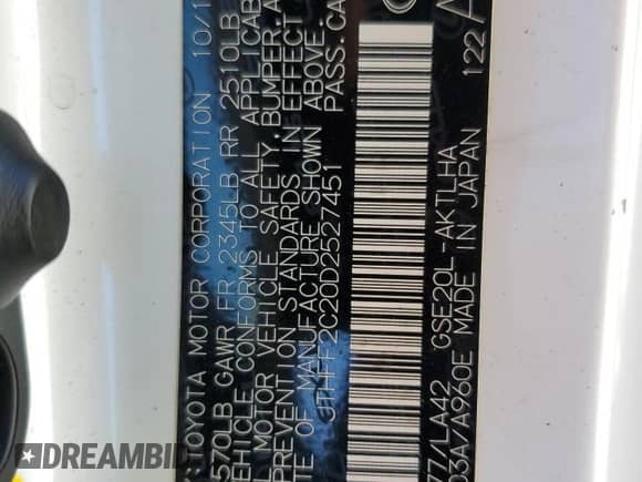 2013 Lexus IS 250 C z VIN JTHFF2C20D2527451, wystawiony jako Copart lot #71275585 z przebiegiem 91 554 mil mil oraz Szkoda całkowita • Salvage title. Historia ofert i sprzedaży dostępna na DreamBid. Obrazek 12.