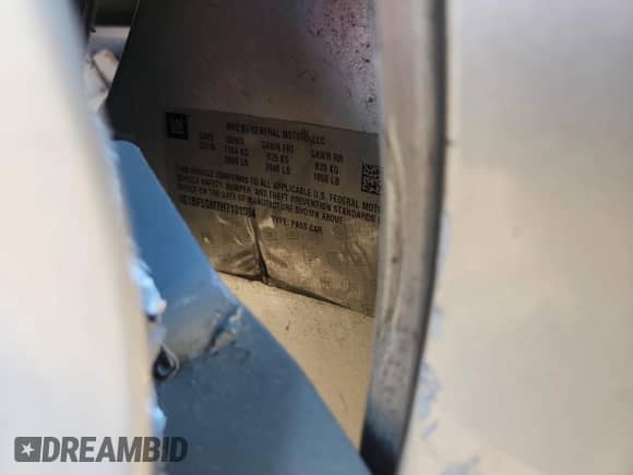 2017 Chevrolet Cruze Premier with VIN 1G1BF5SM7H7101584, listed as a Copart auction lot 83794755 with Not provided miles and Salvage title. Bid and sale history available at DreamBid. Image 12.