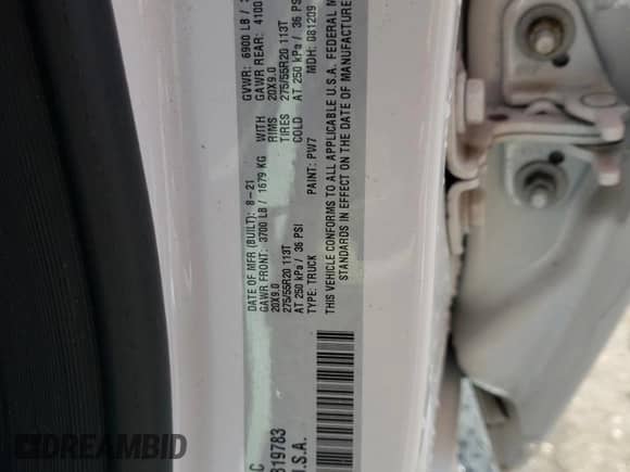 2021 Ram 1500 Lone Star с VIN 1C6RREBT7MN819783, выставлен на аукционе Copart как лот 57688055 с пробегом 102 120 миль миль и Списание • Salvage title. История ставок и продаж доступна на DreamBid. Изображение 12.