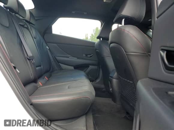 2025 Hyundai Elantra N Line with VIN KMHLR4DF3SU983191, listed as a Copart auction lot 71664055 with 11,804 mi miles and Salvage title. Bid and sale history available at DreamBid. Image 10.