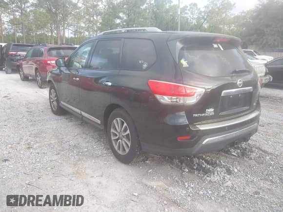 2014 Nissan Pathfinder S with VIN 5N1AR2MN9EC628751, listed as a IAAI auction lot 42258114 with 108,524 mi miles and . Bid and sale history available at DreamBid. Image 3.