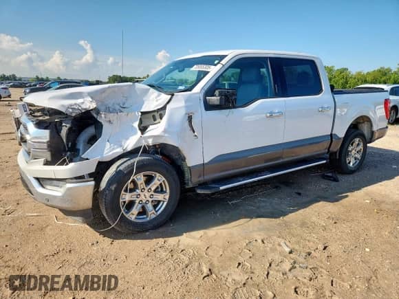 2021 Ford F-150 XL with VIN 1FTEW1C55MKD46086, listed as a Copart auction lot 70955305 with 90,186 mi miles and Salvage title. Bid and sale history available at DreamBid. Image 1.
