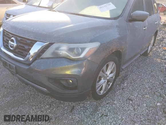 2018 Nissan Pathfinder S with VIN 5N1DR2MN7JC658029, listed as a IAAI auction lot 41132739 with 116,917 mi miles and . Bid and sale history available at DreamBid. Image 2.