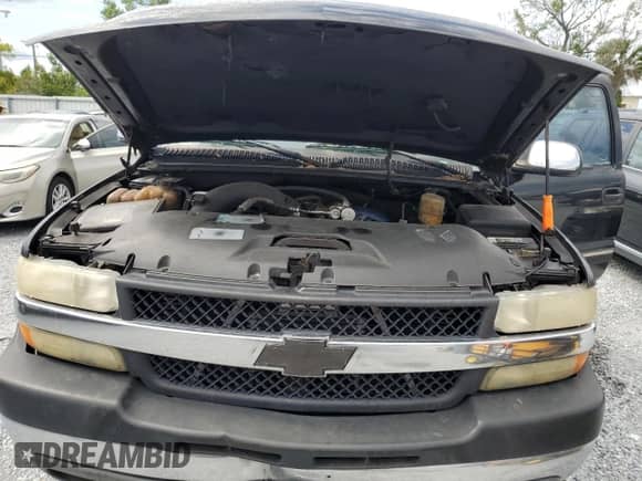 2002 Chevrolet Silverado 2500HD LS with VIN 1GCHK23182F111067, listed as a Copart auction lot 63098645 with Not provided miles and Salvage title. Bid and sale history available at DreamBid. Image 11.