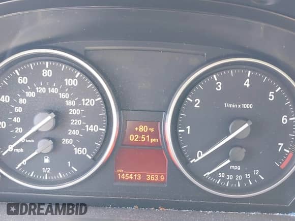 2009 BMW 3 Series 328i with VIN WBAPH53529A435361, listed as a IAAI auction lot 43336583 with 145,413 mi miles and . Bid and sale history available at DreamBid. Image 7.