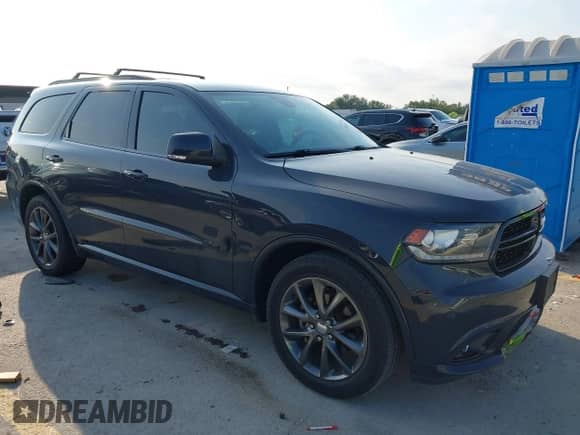 2018 Dodge Durango GT with VIN 1C4RDHDG2JC261602, listed as a IAAI auction lot 43082293 with 61,642 mi miles and . Bid and sale history available at DreamBid. Image 1.