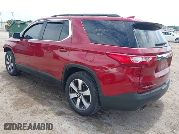 2020 Chevrolet Traverse LT z VIN 1GNEVHKW0LJ322859, wystawiony jako IAAI lot #42543694 z przebiegiem 81 159 mil mil oraz . Historia ofert i sprzedaży dostępna na DreamBid. Obrazek 3.