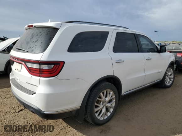 2014 Dodge Durango Citadel with VIN 1C4RDJEG5EC537234, listed as a Copart auction lot 85363845 with 218,050 mi miles and Salvage title. Bid and sale history available at DreamBid. Image 3.